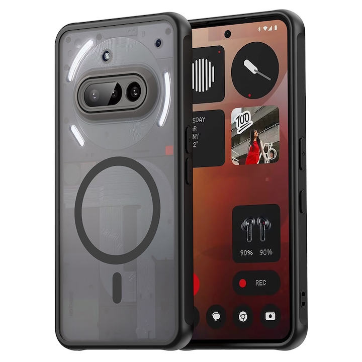 Калъф fixGuard HaloFrost II MagSafe за Nothing Phone (3a) - Black