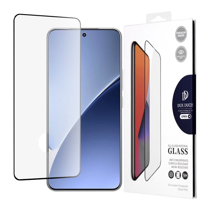 Folie pentru Xiaomi 15 Pro, Full display, Sticla, Dux Ducis, Transparenta