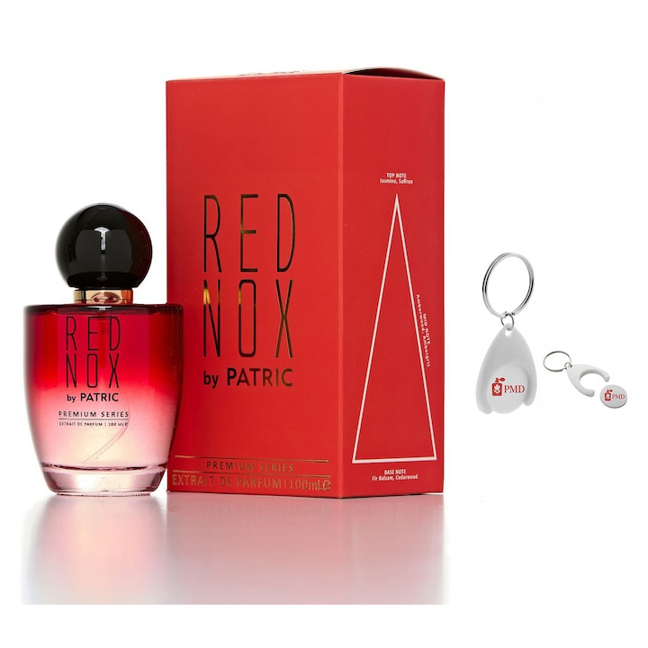 Set Extract de Parfum Red Nox by Patric, Unisex, 100ml cu Breloc Personalizat "PMD"