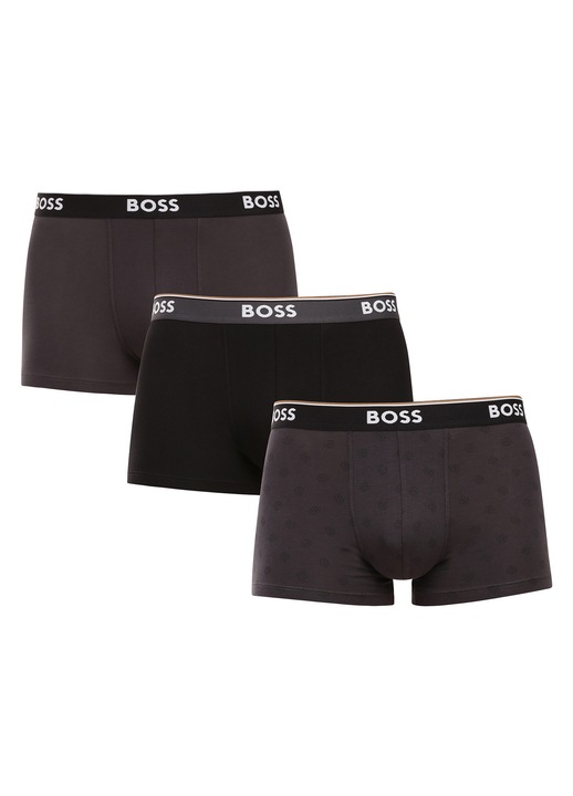 Set 3 boxeri BOSS multicolori, material confortabil
