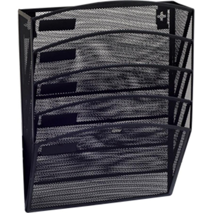 Suport documente A4, metal, negru, 435x78x308mm