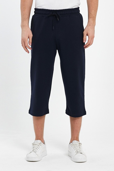 Mmetalic, Pantaloni de trening trei sferturi cu snur, Bleumarin