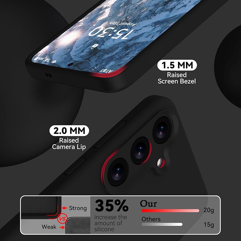 Husa protectie telefon, Silicon, Interior Microfibra, Pentru Samsung Galaxy S25, Negru