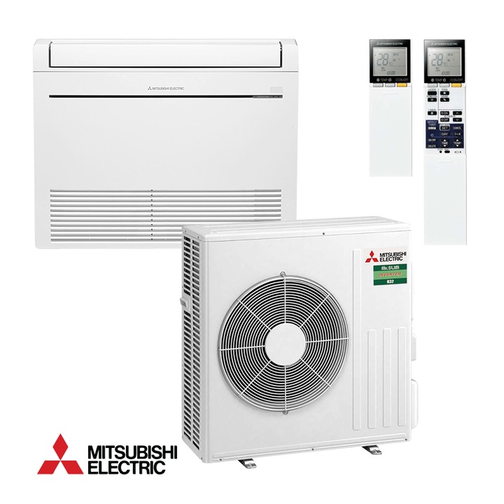 Инверторен климатик Mitsubishi Electric MFZ-KT60VG/SUZ-M60VA, 21000 BTU, 45 м2, А++/А+, Подов, Филтър със сребърни йони, Бял