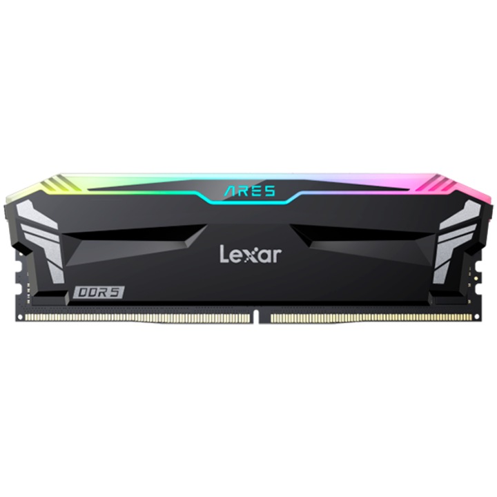 LEXAR 32GB RAM memória Készlet (2x16GB) THOR DDR5 6000 CL38 1.3V hűtőbordával, RGB, fekete