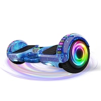 Hoverboard MWAOWM, 18650 baterie litiu, 15 pante, lumini LED, difuzor Bluetooth, pentru toate varstele
