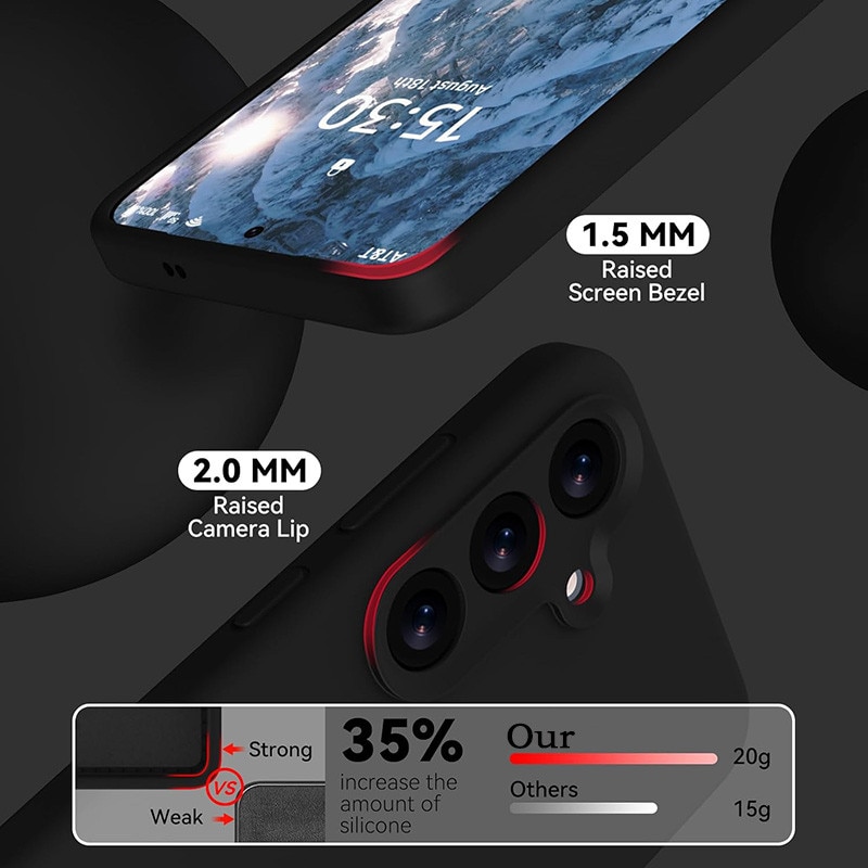 Husa protectie telefon, Silicon, Interior Microfibra, Pentru Samsung Galaxy S25 Ultra, Negru