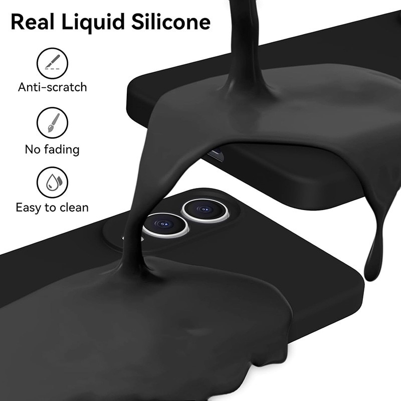 Husa protectie telefon, Silicon, Interior Microfibra, Pentru Samsung Galaxy S25 Plus, S24 Plus Negru