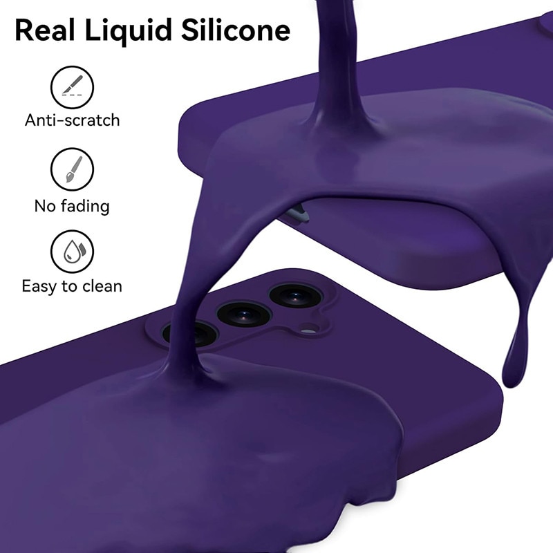 Husa protectie telefon, Silicon, Interior Microfibra, Pentru Samsung Galaxy S25 Plus, Mov inchis