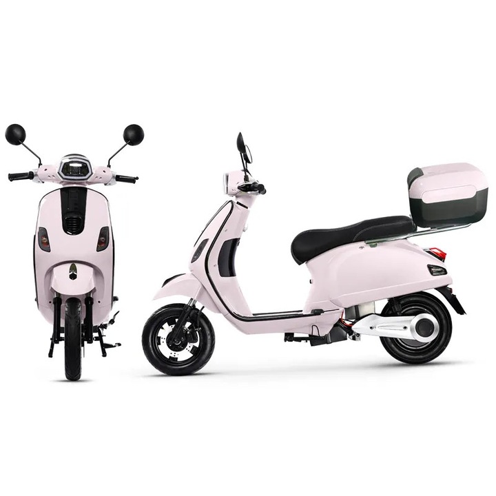 Scuter Electric N-Moto EL3 – Motor Bosch 1000W, Dimensiuni 1760×540×1130mm, Greutate 65Kg, Viteza Max. 45 km/h, Autonomie 60 km, Baterii 72V, APP, GPS, Carte RAR (C.I.V) + Tricou N-Moto