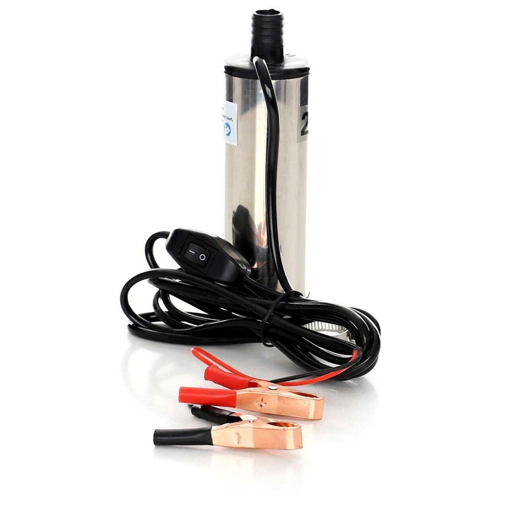 Pompa transfer combustibil 12V, 60W, motorina, lichide, Kraft