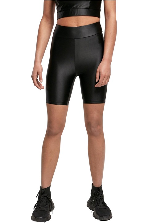 Urban Classics, Colanti scurti stralucitori, Negru, XL