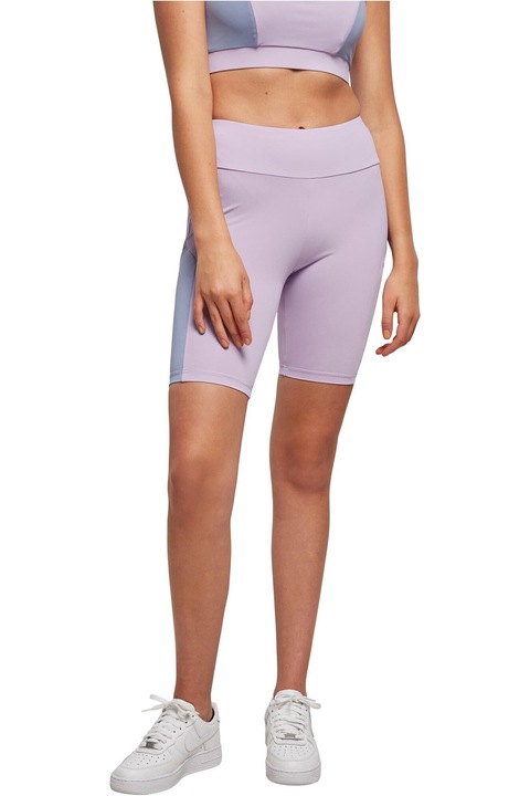 Urban Classics, Colanti scurti cu talie inalta, Albastru pastel, Lila, L