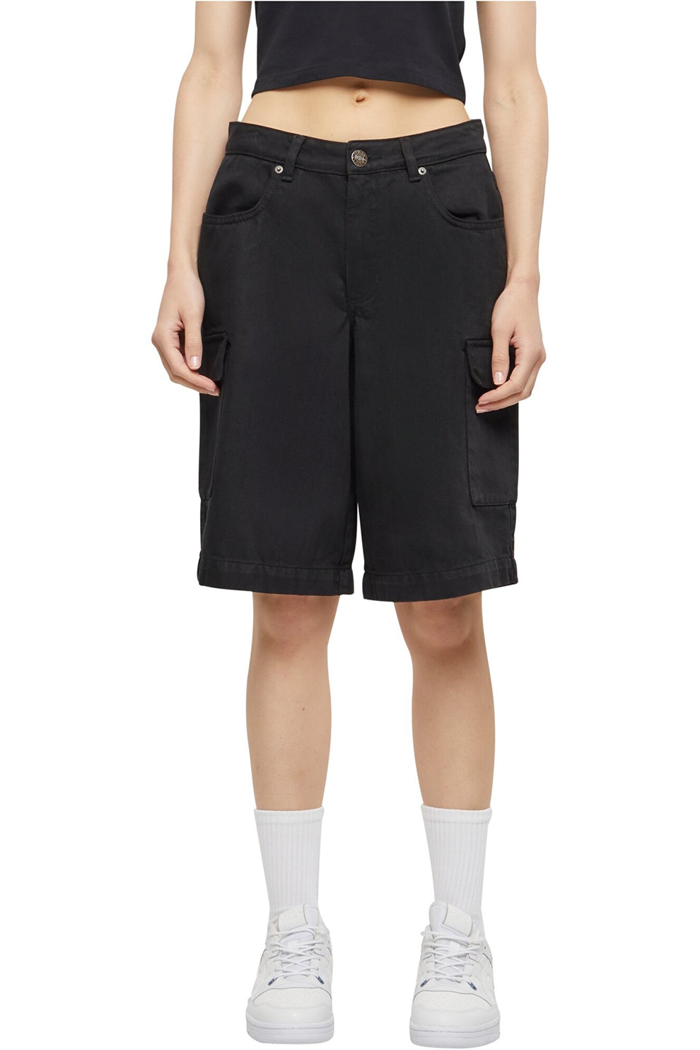 Urban Classics, Pantaloni scurti caro lejeri, Negru, 30