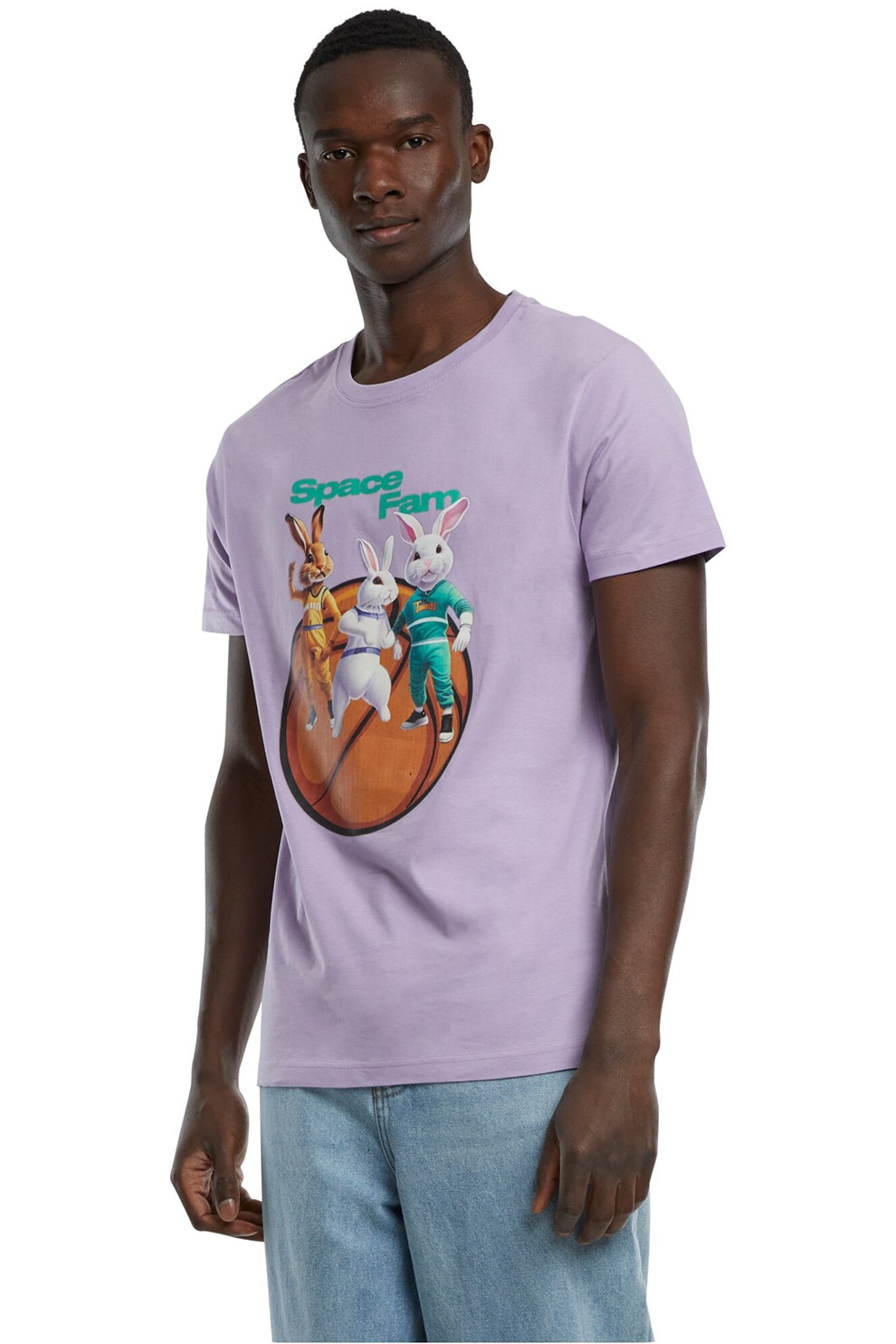 Mister tee, Tricou de bumbac cu imprimeu grafic, Lila, S