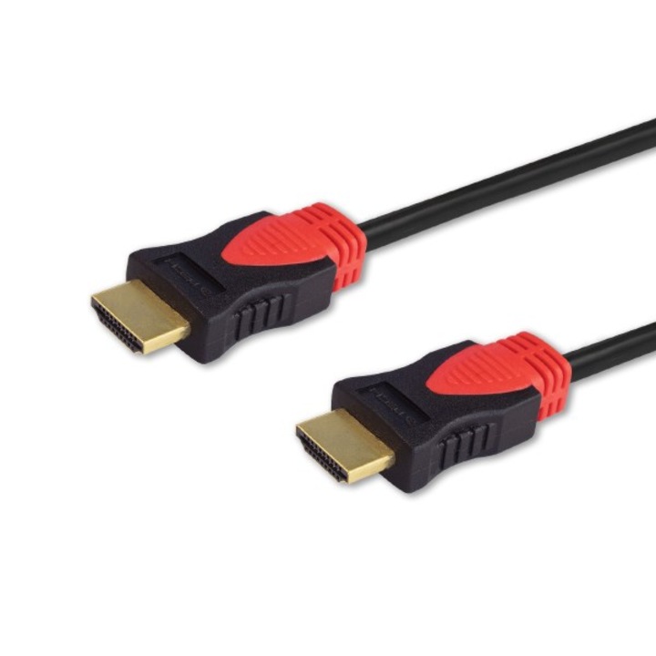 Savio CL-95 HDMI кабел, 1.5 м, 4K, Dolby TrueHD аудио, DTS-HD, черен