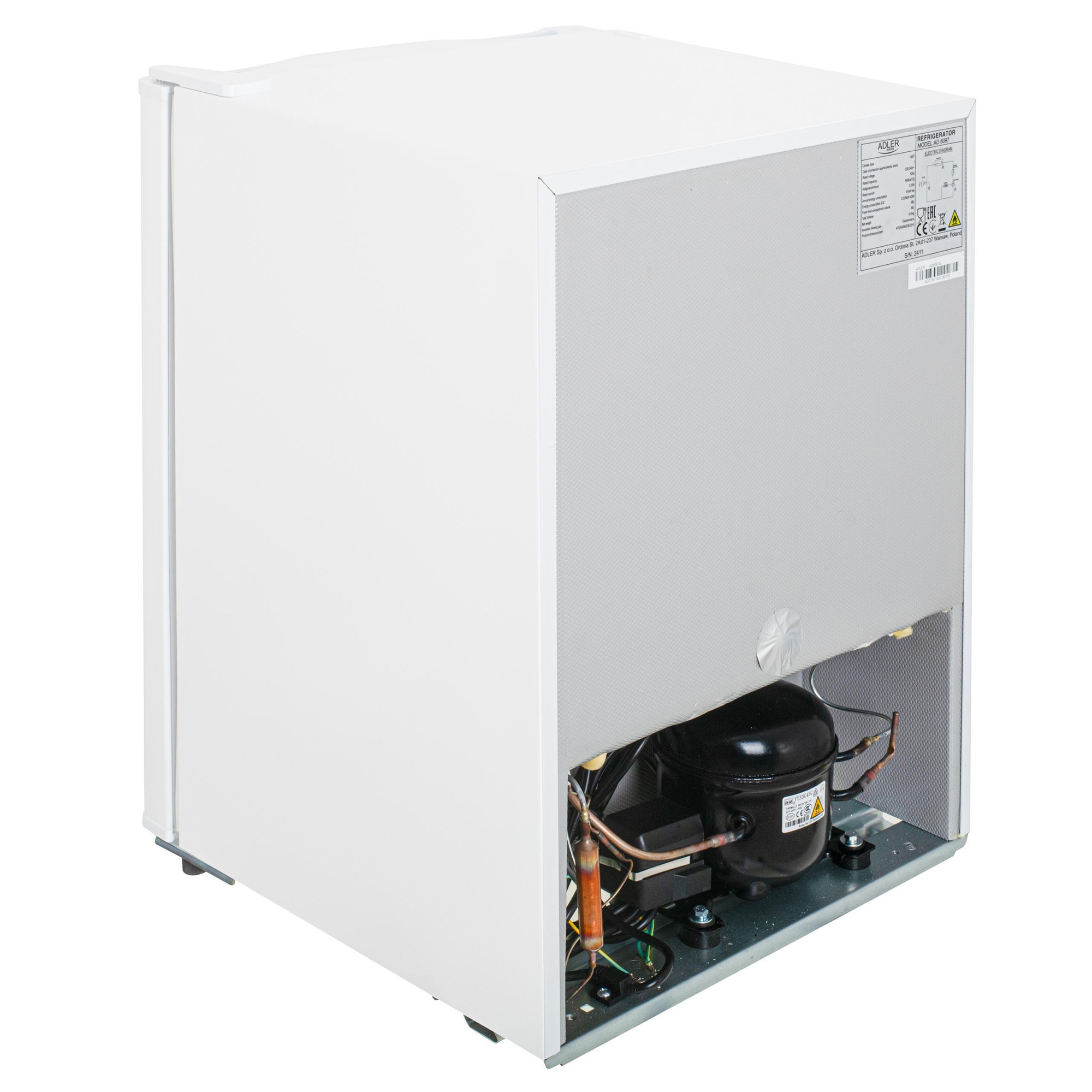 Frigider Sub Blat, Ad 8097, Capacitate 58 L, Functionare Silentioasa 40 Db, Dezghetare Manuala, Alb