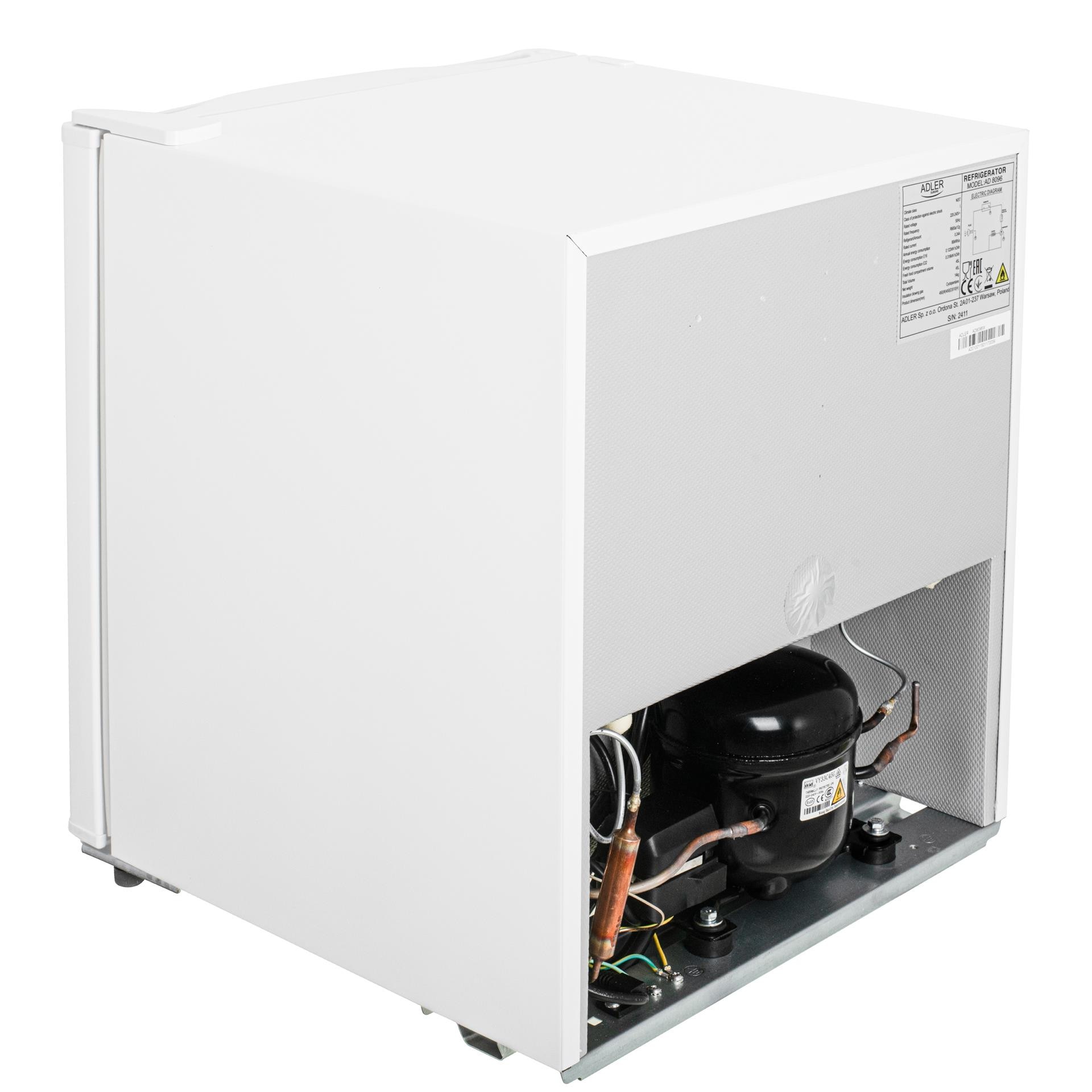 Frigider Sub Blat, Ad 8096, Capacitate 45 L, Reglare A Racirii In 6 Trepte, Dezghetare Manuala, Alb