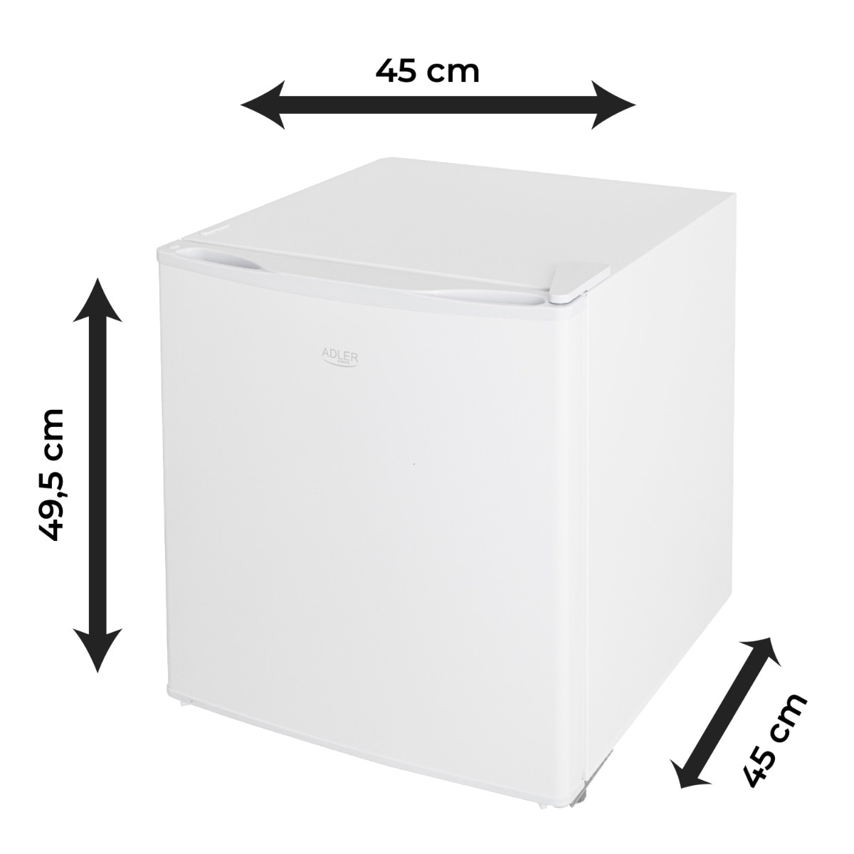 Frigider Sub Blat, Ad 8096, Capacitate 45 L, Reglare A Racirii In 6 Trepte, Dezghetare Manuala, Alb