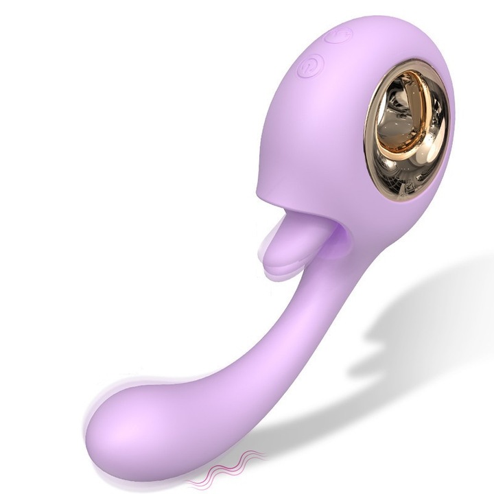 9 frekvenciás vibrátor, XINYIYING, világoslila, USB-ről tölthető