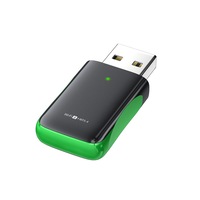 Adaptor wireless 2 in 1 USB WiFi 6 si Bluetooth 5.4, 1100Mbps, Plug & Play, Compatibil Windows 10/11, MacOS, Linux, Mini Stick Wireless Dual Mode, RikBo®