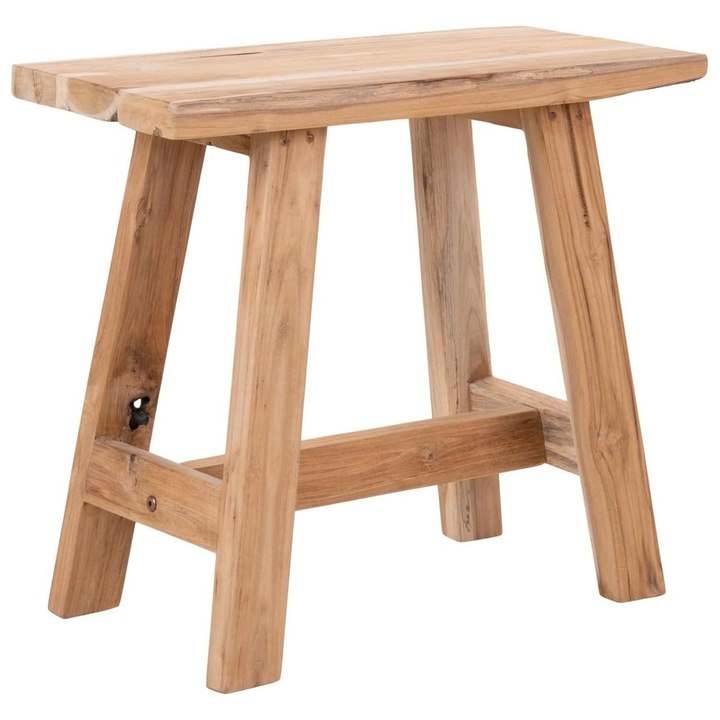 Дървена табуретка House Nordic Barcelona, 45x50см, кафява, изработена от тиково дърво