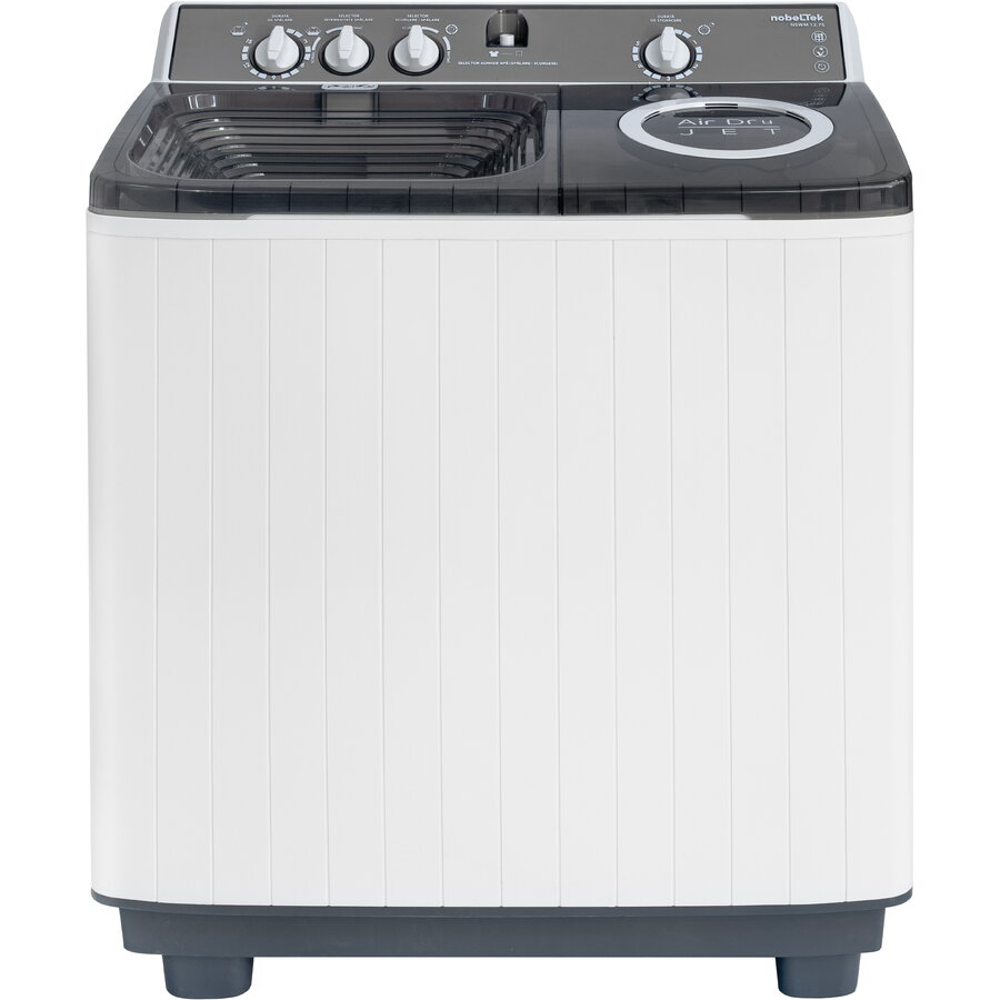 Masina de spalat rufe semi-automata Nobeltek NSWM 12.7S, 12 kg spalare, 7 kg stoarecere
