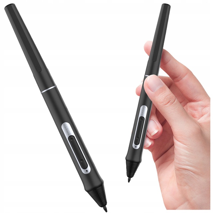 Set Stilou Digital Cu 10 Varfuri, Bosto, W09, Fara Fir, Nu Necesita Baterii, 8192 Niveluri De Sensibilitate La Presiune, Grosimea Liniei Controlata Ca La Desen Pe Hartie, Oprire Automata Dupa Inactivitate, Negru, 10 Varfuri