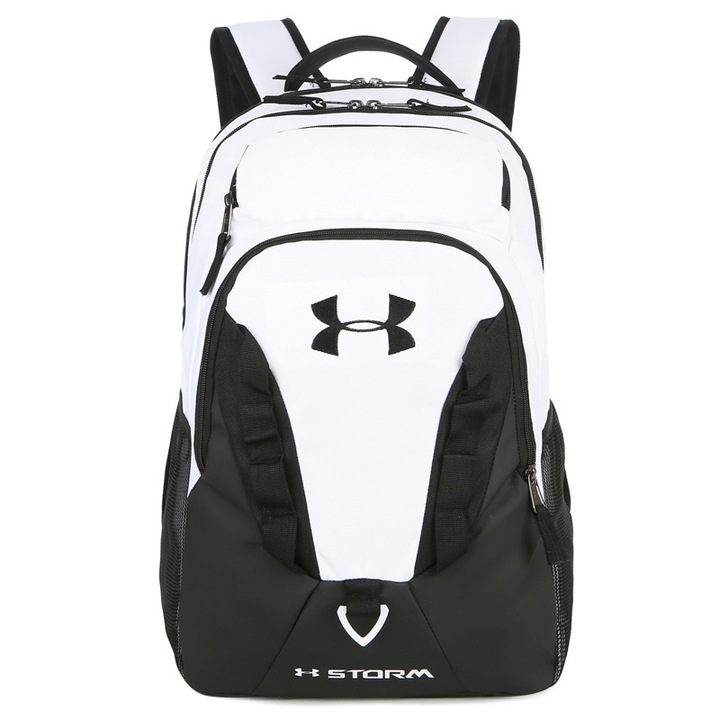 Rucsac impermeabil pentru barbati Under Armour, geanta de sport, alb, 32x46x19cm, 28 litri