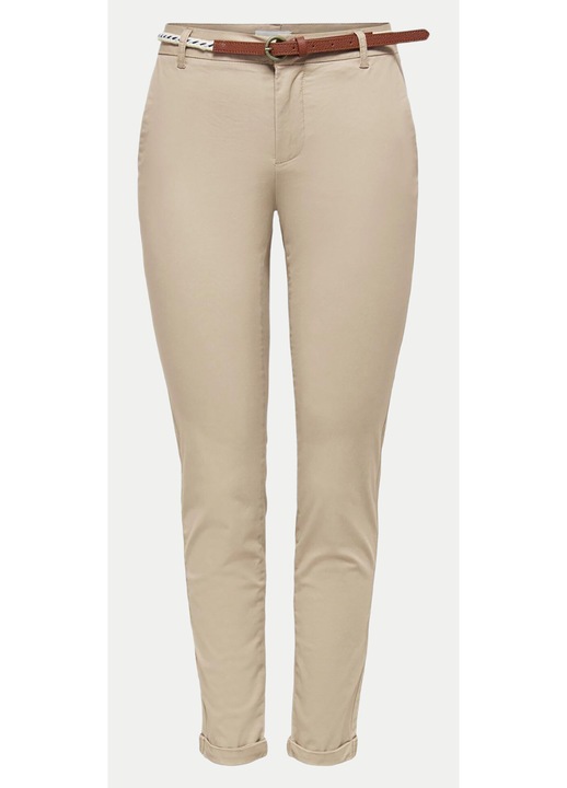 Pantaloni dama Only, 15218519, Bumbac, Bej, Bej