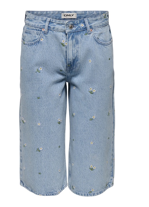 Only noi farmer rovidnadrag, 15349519, Pamut, Kek, Kék