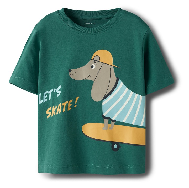 Fiu polo Name It, 13238145, Pamut, Zold, Zöld