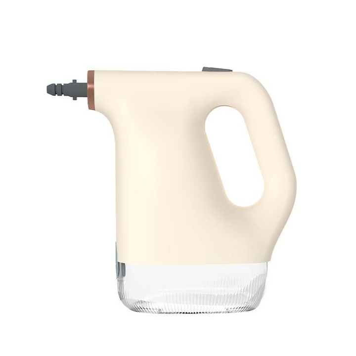 Парочистачка, 1200W, 220V, висока температура и високо налягане, бързо премахване на петна, резервоар за вода с вместимост 450мл, 233×79×240, 5мм, бежов