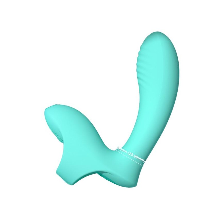 XINYIYING rugalmas vibrátor, 9 frekvencia, türkiz, USB tölthető