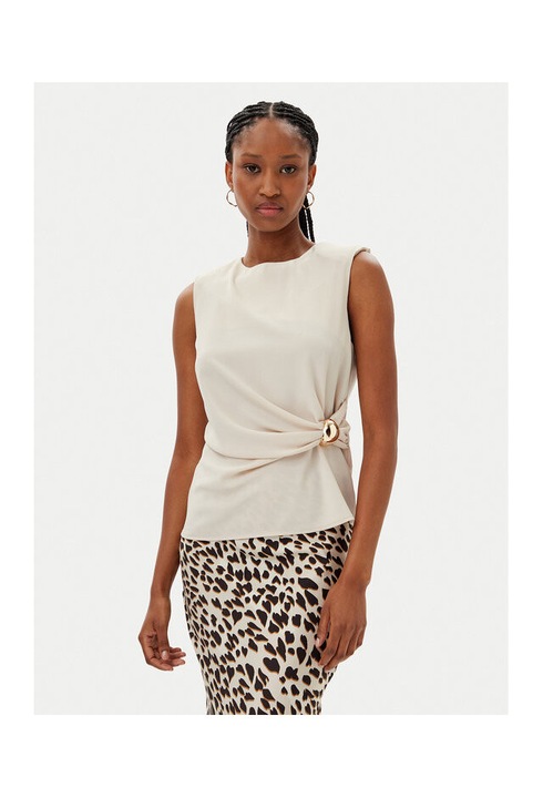 Bluza dama Kontatto, YM1004C, Poliester, Bej, Bej