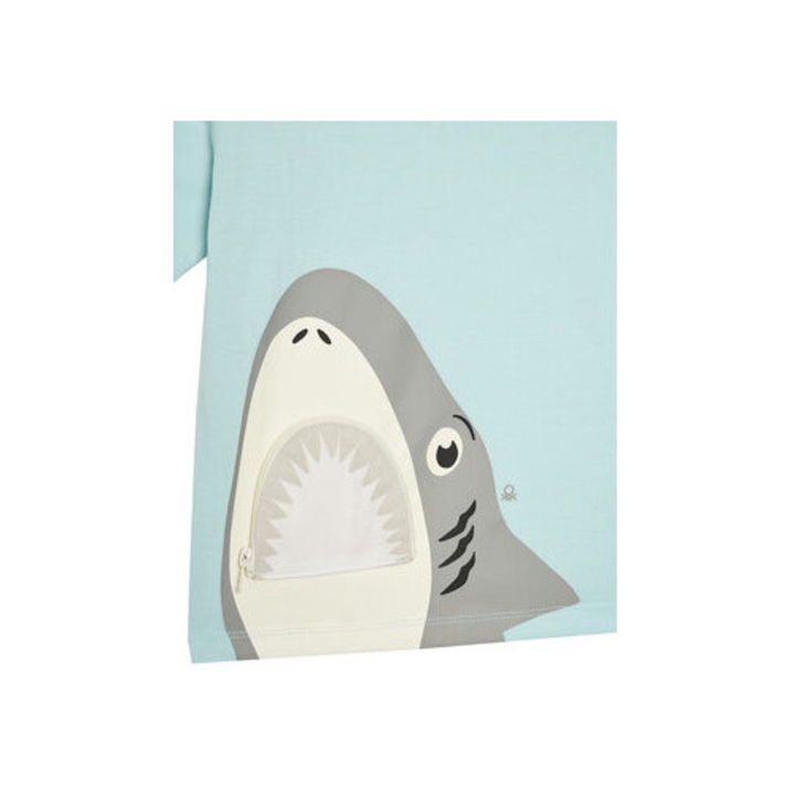 United Colors Of Benetton fiu polo, 3I1XG10JL, biopamut, kek, Kék