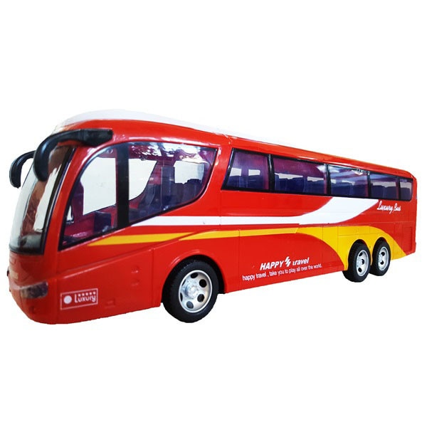 Autobuz cu Telecomanda, Salamandra Kids, Rosu