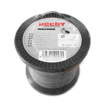 Rola cu fir rotund HECHT 10352020, 2 mm x 520 m, insertie metalica, resistent la rupere si supraincalzire Rola cu fir rotund HECHT 10352020, 2 mm x 520 m, insertie metalica, resistent la rupere si supraincalzire