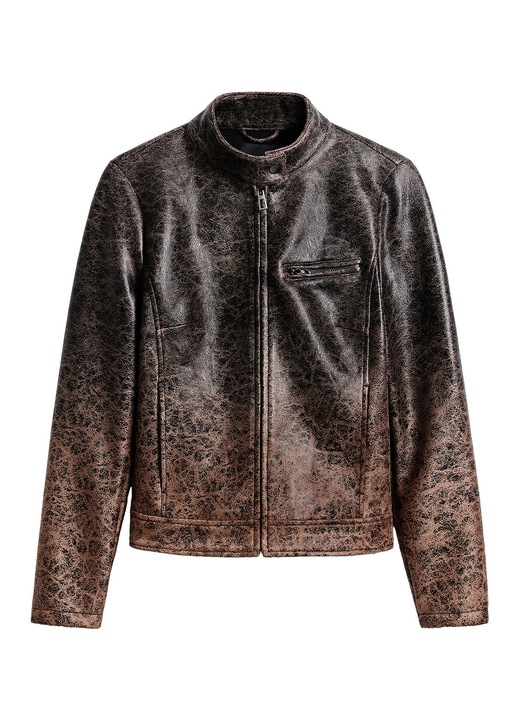 Geaca din piele dama Desigual, 25SWEW44, Poliester, XS INTL, Maro