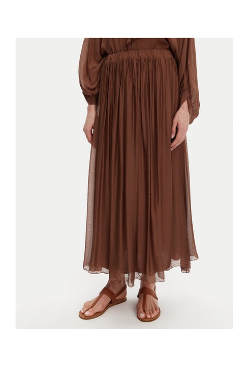 Fusta VICOLO, model TD0022 DU COGNAC, 70% viscoza, 30% matase, maro