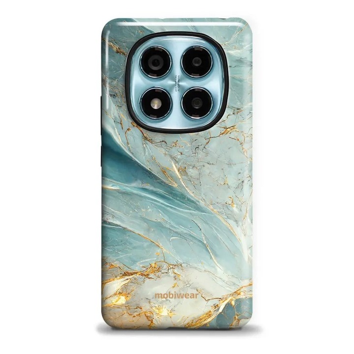 Husa telefon Mobiwear Elite Pro, Xiaomi Redmi Note 14 Pro 4G, protectie dubla, multicolor, cu design din marmura