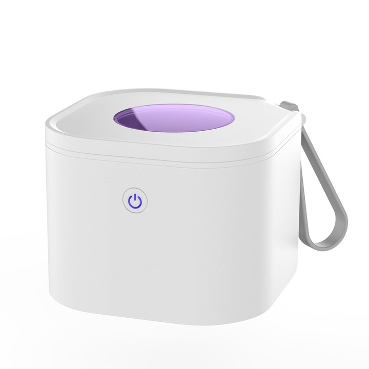 Sterilizator UV, RASK, 99.99% sterilizare in 3 minute, usoara si portabila, USB, pentru suzete si articole mici, alb