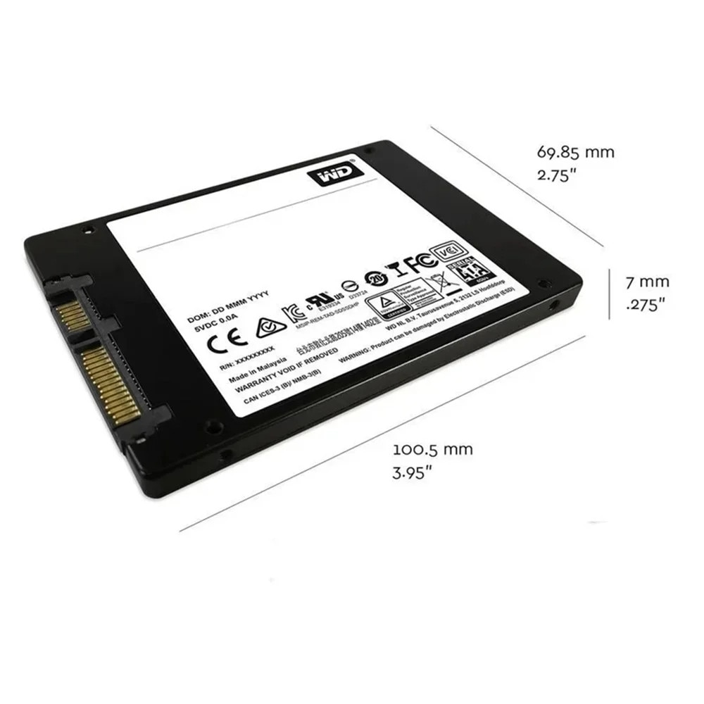 SSD 2TB 2.5 inch SATA III 65x19x9mm, negru - eMAG.ro