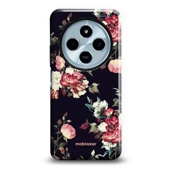 Mobiwear Elite Pro telefontok, ütés- és karcálló, fekete, Xiaomi Redmi 14C / Poco C75 készülékhez