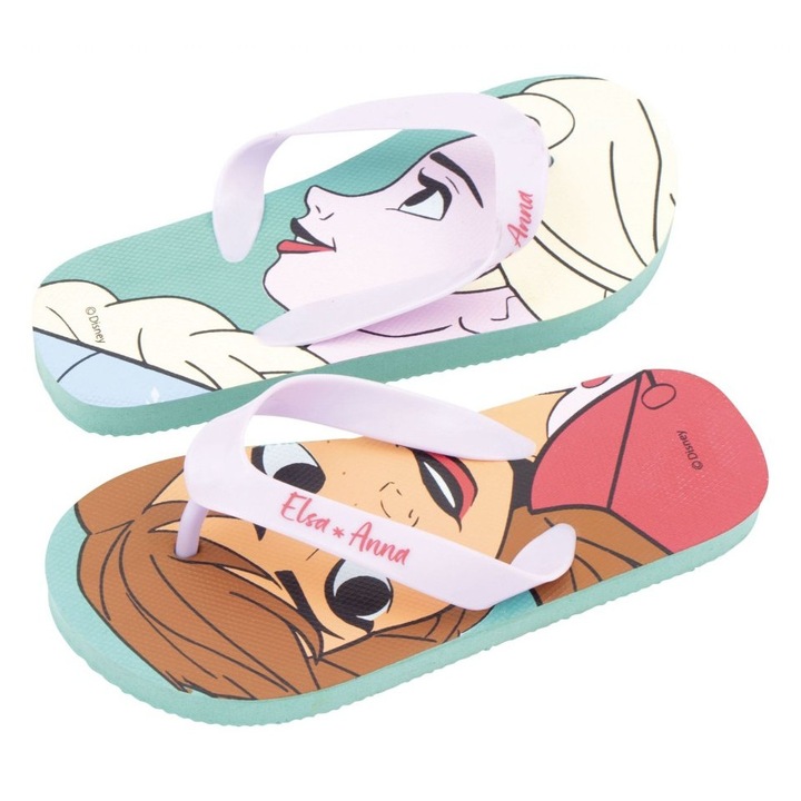 Джапанки, детски, модел Frozen, лилав цвят, Arditex, 34 EU