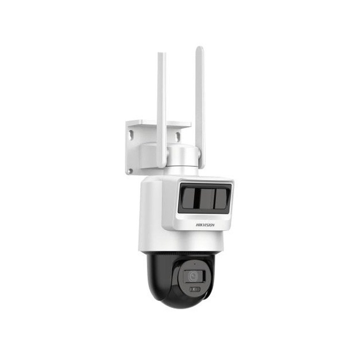Camera de supraveghere PTZ rotativa GSM 4G LTE Hikvision HiLook PTZ-N2C200I-K/4G/C05S10, 2 MP, PIR + Radar 12 m, 2.8 mm, IR 30m, microfon si difuzor, acumulator 50.76 Wh, slot card