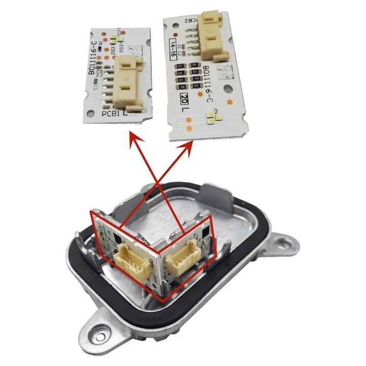 Kit reparatie modul Angel Eyes DRL dreapta BMW Seria 3 GT F34 LCI - 63117470428, 7470428