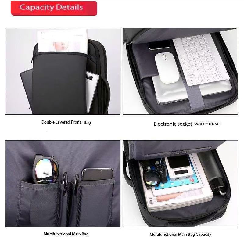 Rucsac laptop, compartiment pentru laptop 15.6 inch, impermeabil, 42x31x10 cm, negru, 20-35 l