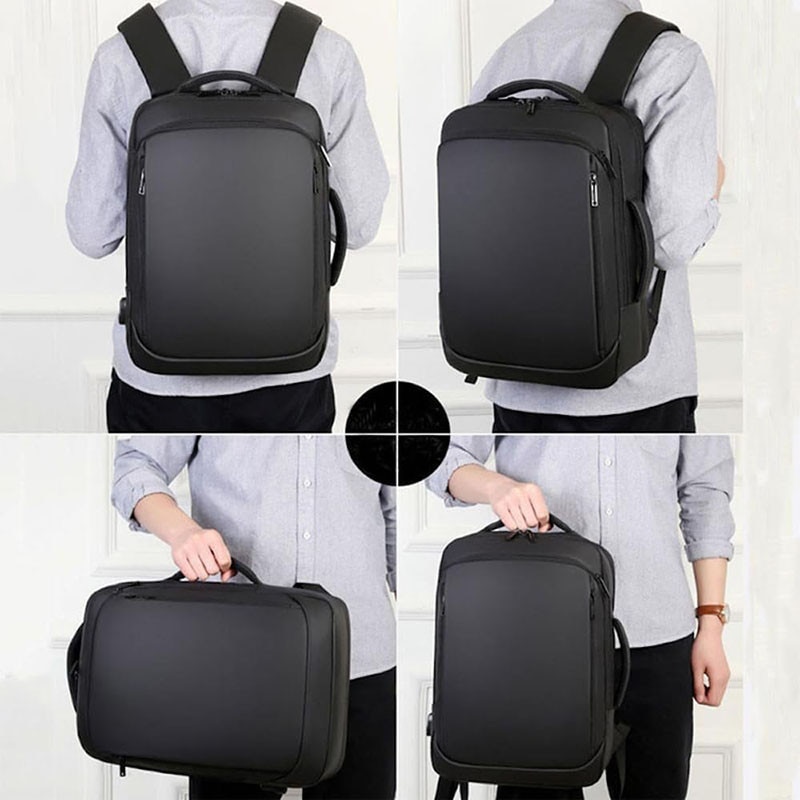 Rucsac laptop, compartiment pentru laptop 15.6 inch, impermeabil, 42x31x10 cm, negru, 20-35 l