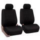 Set 2 huse auto MOM pentru scaune fata, din material textil - Huse auto pentru scaune auto cu spatar jos si tetiera detasabila, potrivire universala, huse auto, husa lavabila pentru SUV, berlina, furgoneta